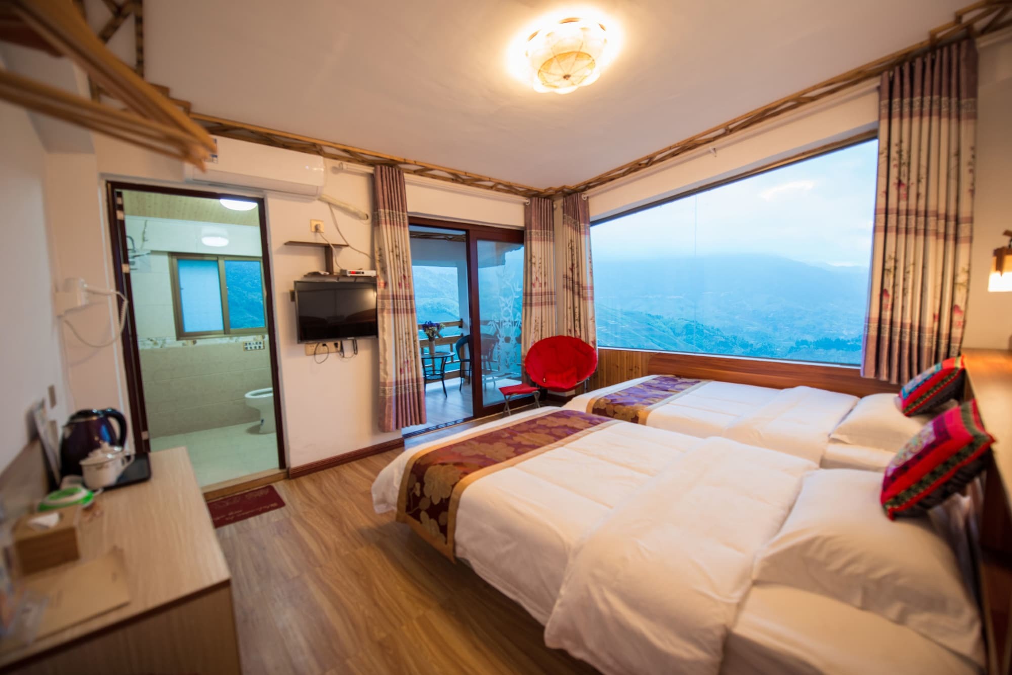 Longji Rice Terraces Green View Guesthouse Longsheng Exterior photo
