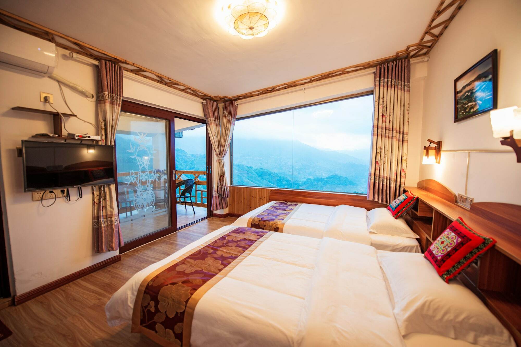 Longji Rice Terraces Green View Guesthouse Longsheng Exterior photo