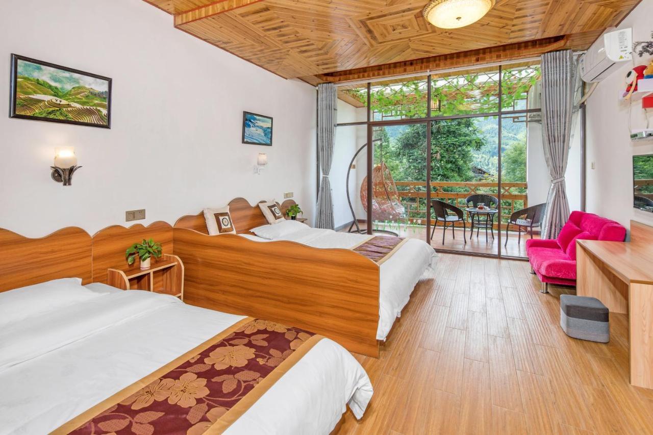 Longji Rice Terraces Green View Guesthouse Longsheng Exterior photo